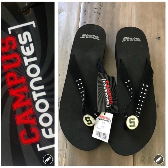 NWT Michigan State Flip Flops - Picture 1 of 6